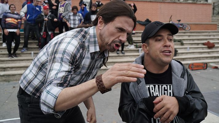 Especiales Nochevieja con José Mota - El rap de Pablo Iglesias y el Langui