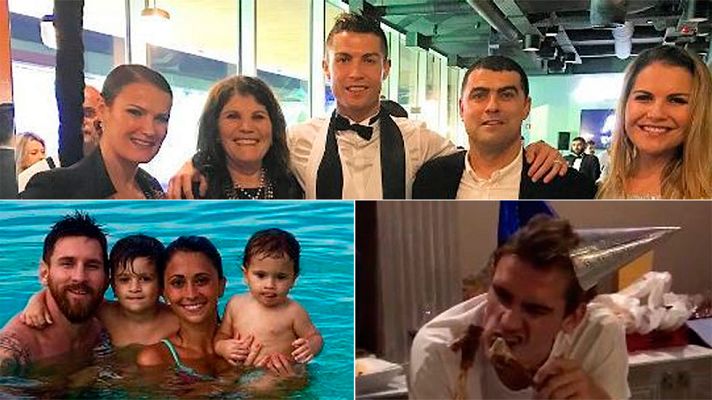 Telediario 1 - Las estrellas de la Liga dan la bienvenida al 2017 en familia