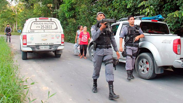 Telediario 1 - Al menos 60 muertos en un motín en una cárcel de Brasil