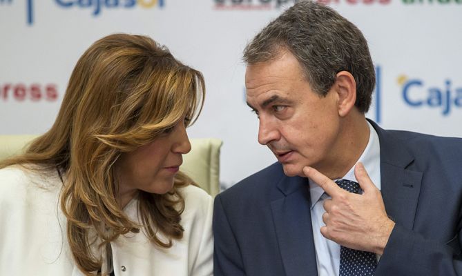 Telediario 1 - Nuevo encuentro de Susana Díaz con el expresidente Zapatero en Madrid