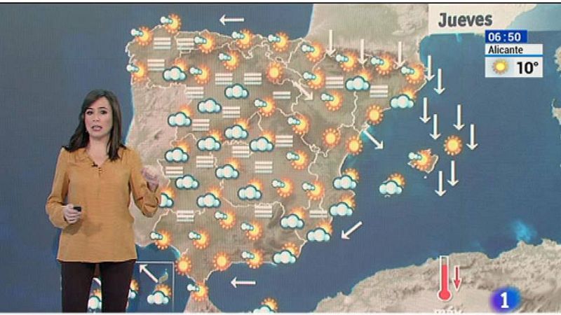 Ligero descenso de temperaturas e intensas nieblas - El tiempo | Ver