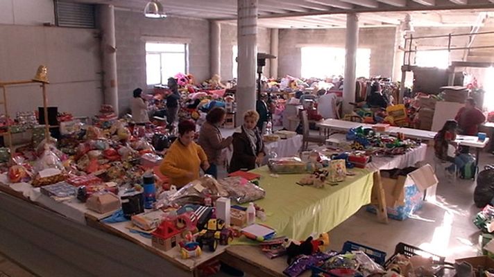 Telediario 1 - Cientos de personas reponen los juguetes robados de una ONG en Cantabria