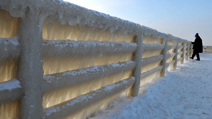 Telediario 1 - Continúan las condiciones meteorológicas extremas en Europa