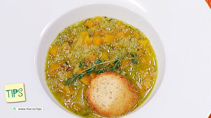 RTVE Cocina - Cocina - Sopa de calabaza al ajillo