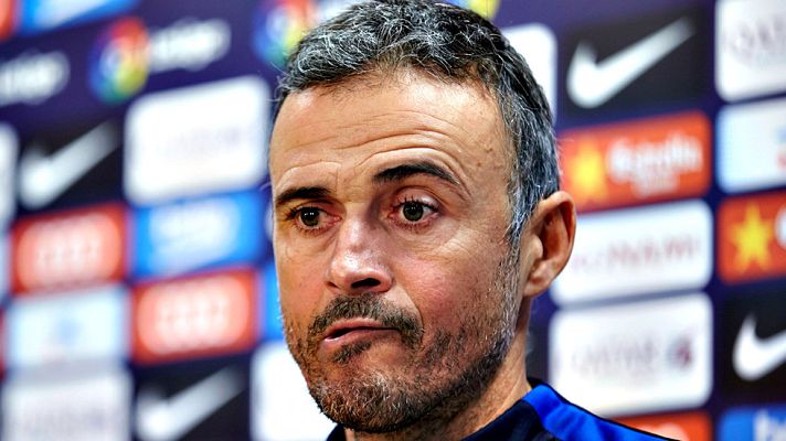Telediario 1 - Luis Enrique: "Piqué ya es mayorcito y cada uno sabe lo que tiene que decir"