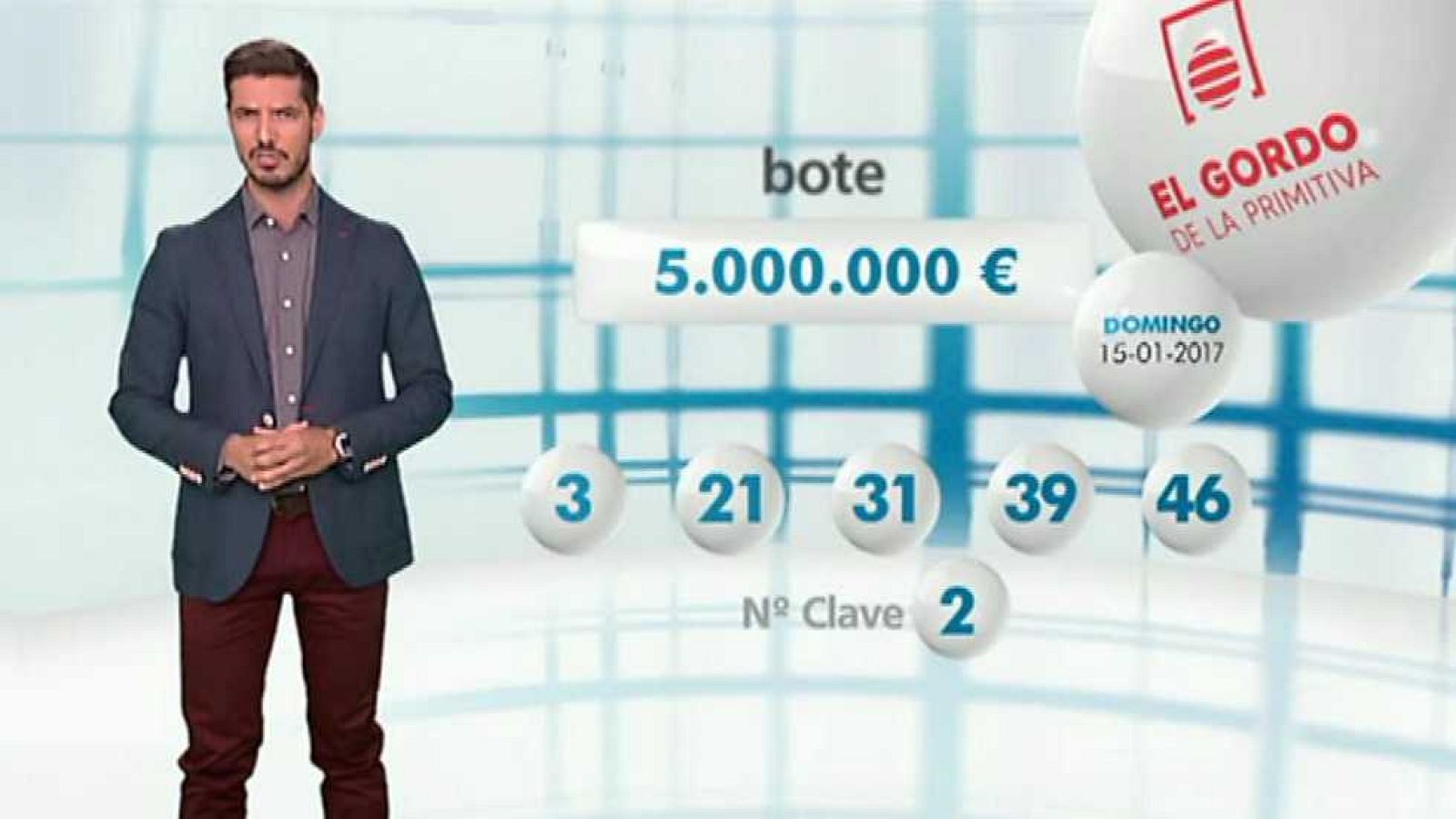 El Gordo de la Primitiva - 15/01/17 - ver ahora