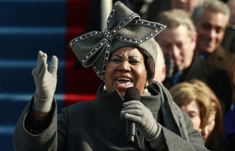 Actuación de Aretha Franklin en la ceremonia de investidura presidencial de Barack Obama
