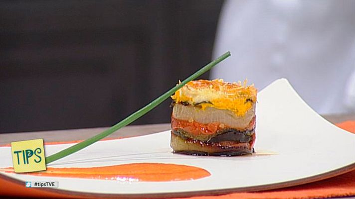 RTVE Cocina - Cocina - Lasaña de verduras en salsa de pimientos