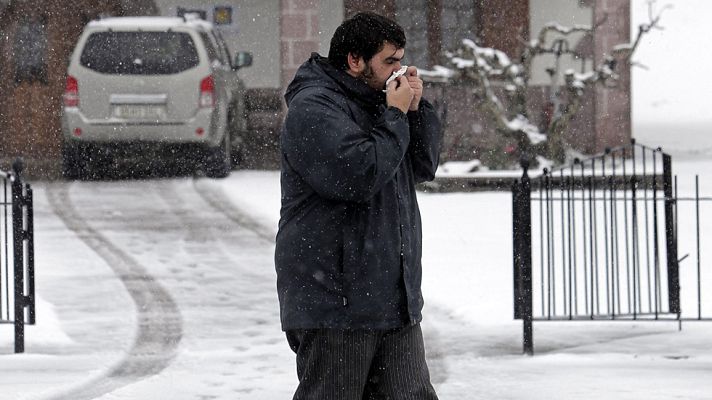 Telediario 1 - La epidemia de gripe sigue en plena fase de ascenso
