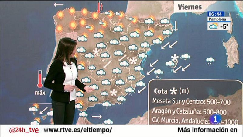 Las nevadas continuarán hoy en las comunidades de Valencia y Baleares - El tiempo | Ver