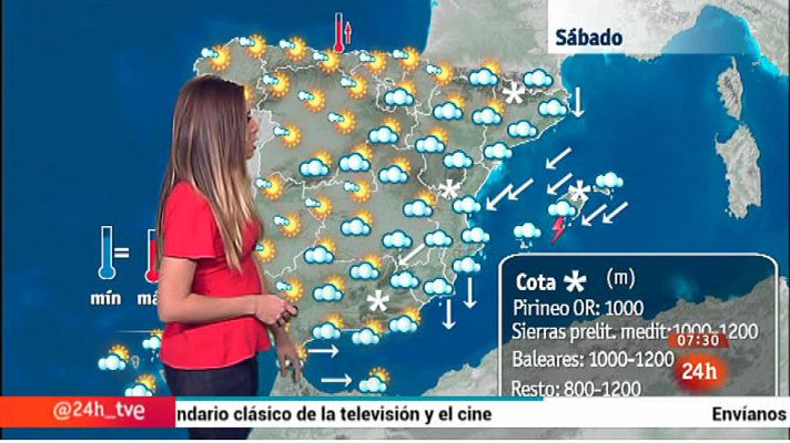 El tiempo - Subirá la cota de nieve y lloverá con intensidad en el este y Baleares