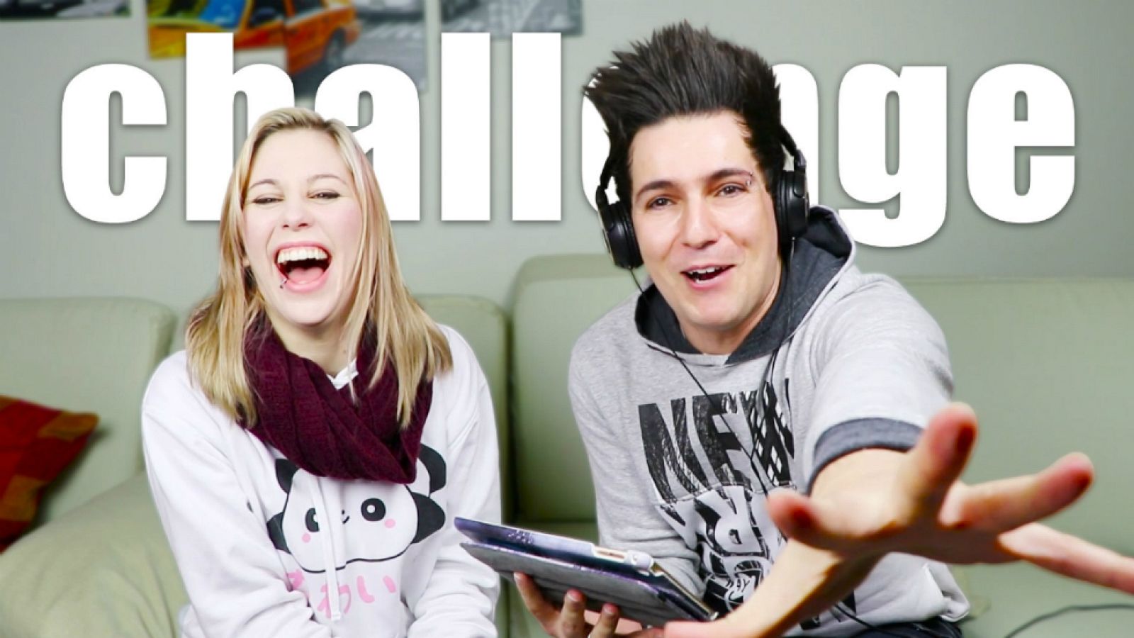 El gran reto musical - Luna Dangelis juega a "Encasquetados", una de las pruebas de 'El gran reto musical'