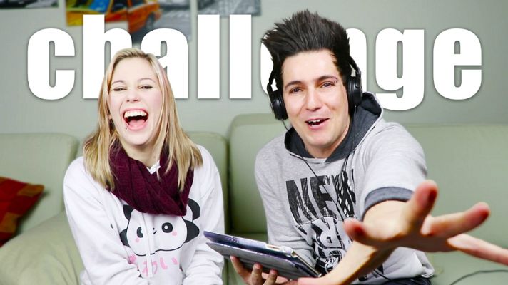 El gran reto musical - Luna Dangelis juega con 'El gran reto musical'