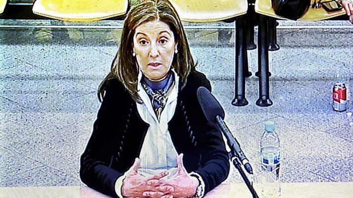 Telediario 1 - La mujer de Luis Bárcenas declara que su marido nunca le hablaba de temas de trabajo
