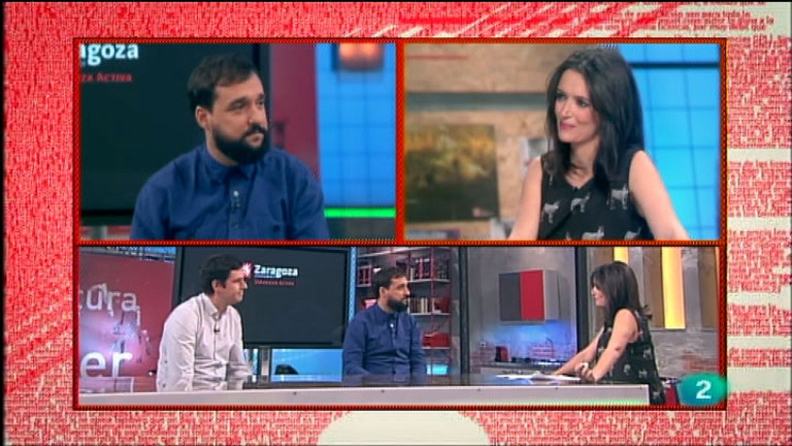 La Aventura del Saber. TVE. Raúl Oliván y Javier Fernández, del proyecto Zaragoza Activa.