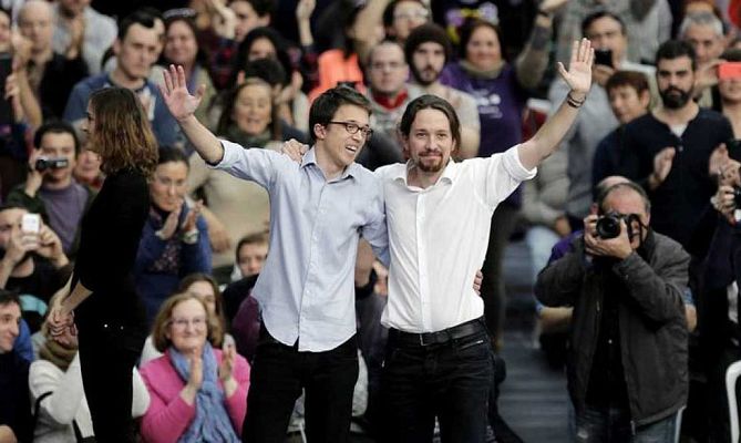 Telediario 1 - Iglesias, Errejón, Bescansa y Urbán se han reunido este miércoles para tratar de llegar a un acuerdo