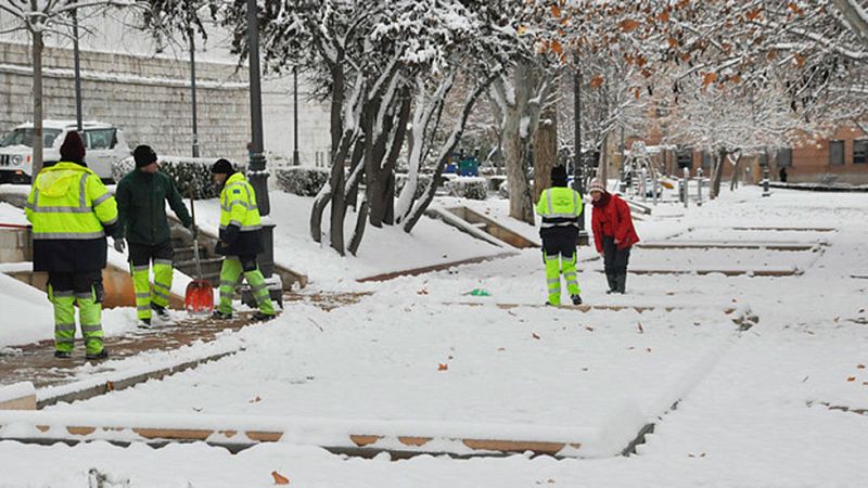 Nevadas en la Cordillera Cantábrica y en sistemas Central e Ibérico