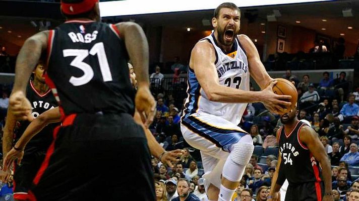 Telediario 1 - Gasol logra su mejor anotación y da el triunfo a los Grizzlies