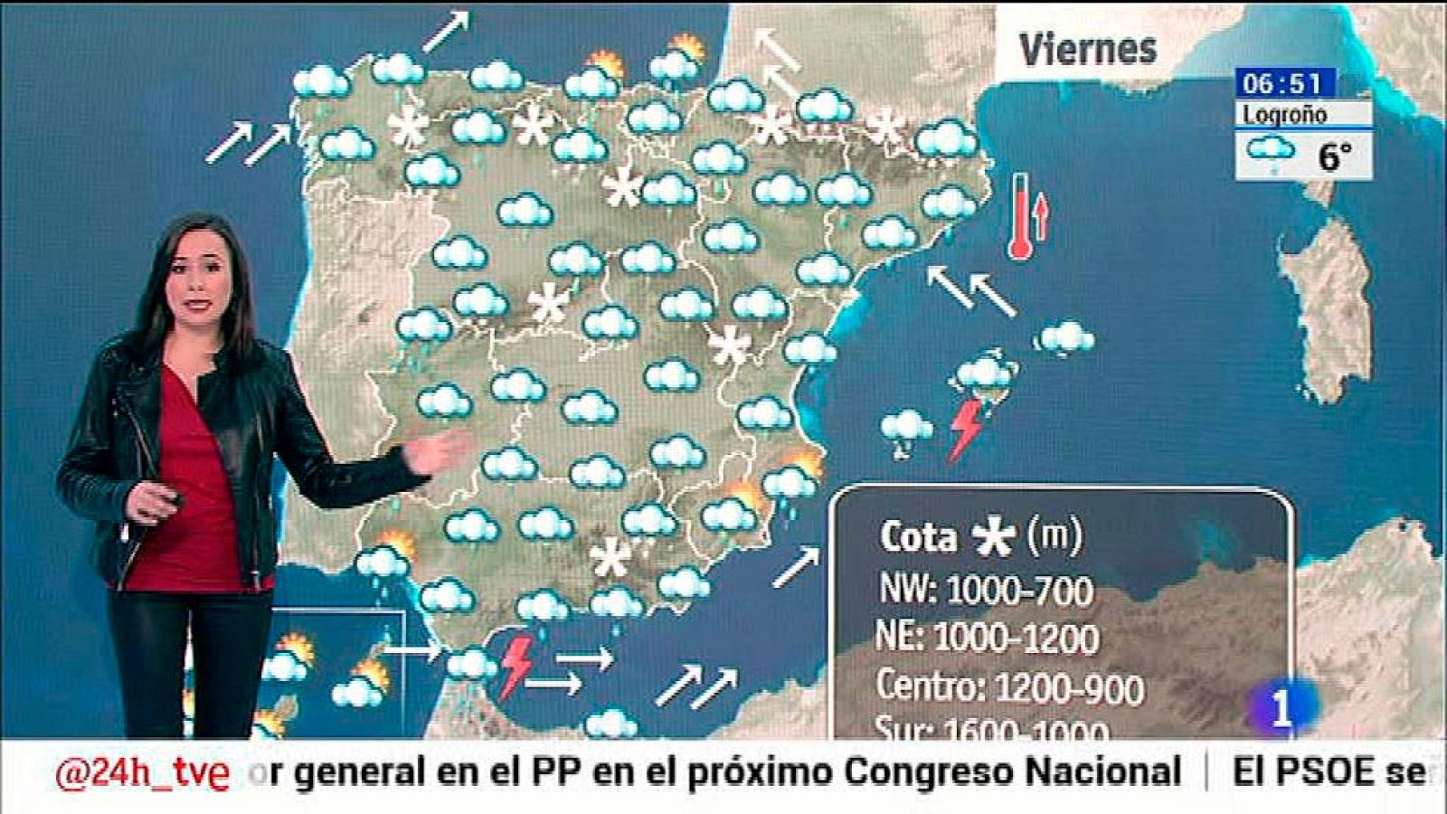 La lluvia y las nevadas se extenderán hoy a toda la península - El tiempo | Ver