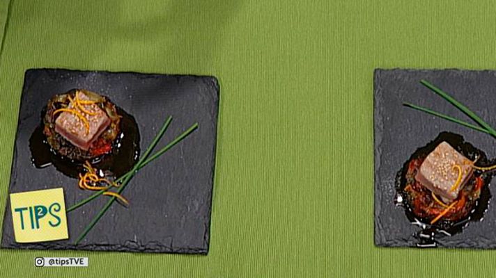RTVE Cocina - Cocina - Pimientos caramelizados con atún a la planch