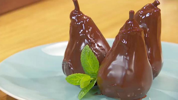RTVE Cocina - Peras rellenas al chocolate