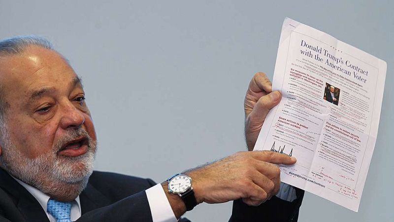 Carlos Slim ve en el Gobierno de Trump una oportunidad para un México "unido"