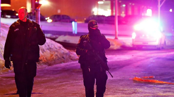 Telediario 1 - Un atentado contra una mezquita de Quebec deja seis muertos y ocho heridos