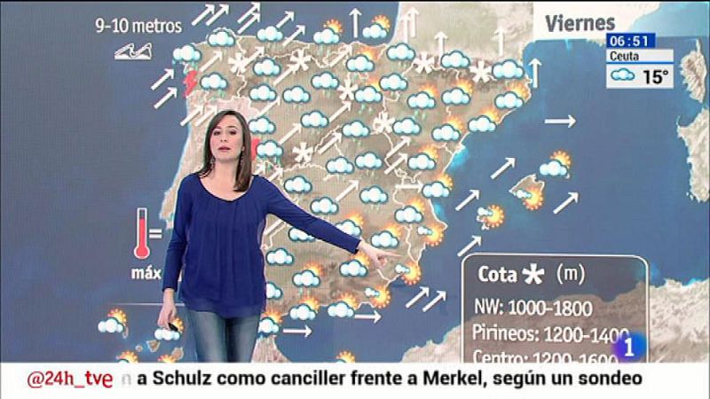 Siguen las lluvias fuertes en Galicia y Extremadura - El tiempo | Ver