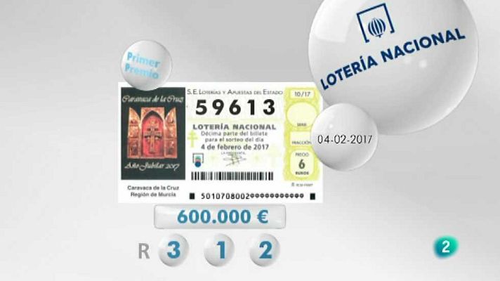 Loterías - Lotería viajera - 04/02/17