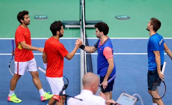 Telediario 1 - Croacia gana el dobles y deja a España a un paso de la eliminación en la Davis