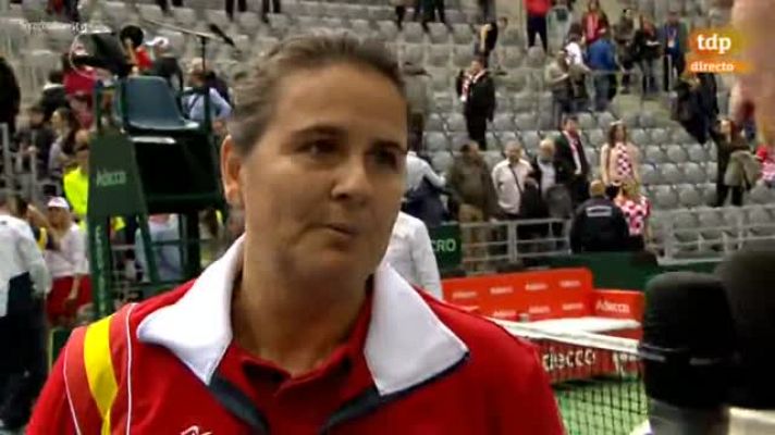  - Conchita Martínez: "La experiencia del viernes ayudó a Pablo Carreño"