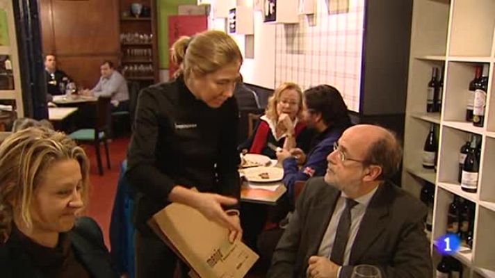 Telediario 1 - Campaña para normalizar llevarse a casa la comida que sobra del restaurante