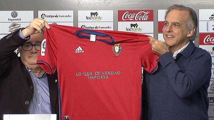 Telediario 1 - Osasuna se compromete en la lucha contra el cáncer