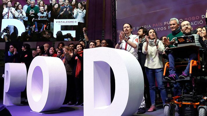 Telediario 1 - Pablo Iglesias afianza su liderazgo en Podemos