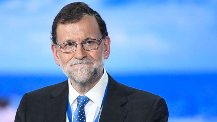 Telediario 1 - Rajoy pide que se defiendan los valores del PP