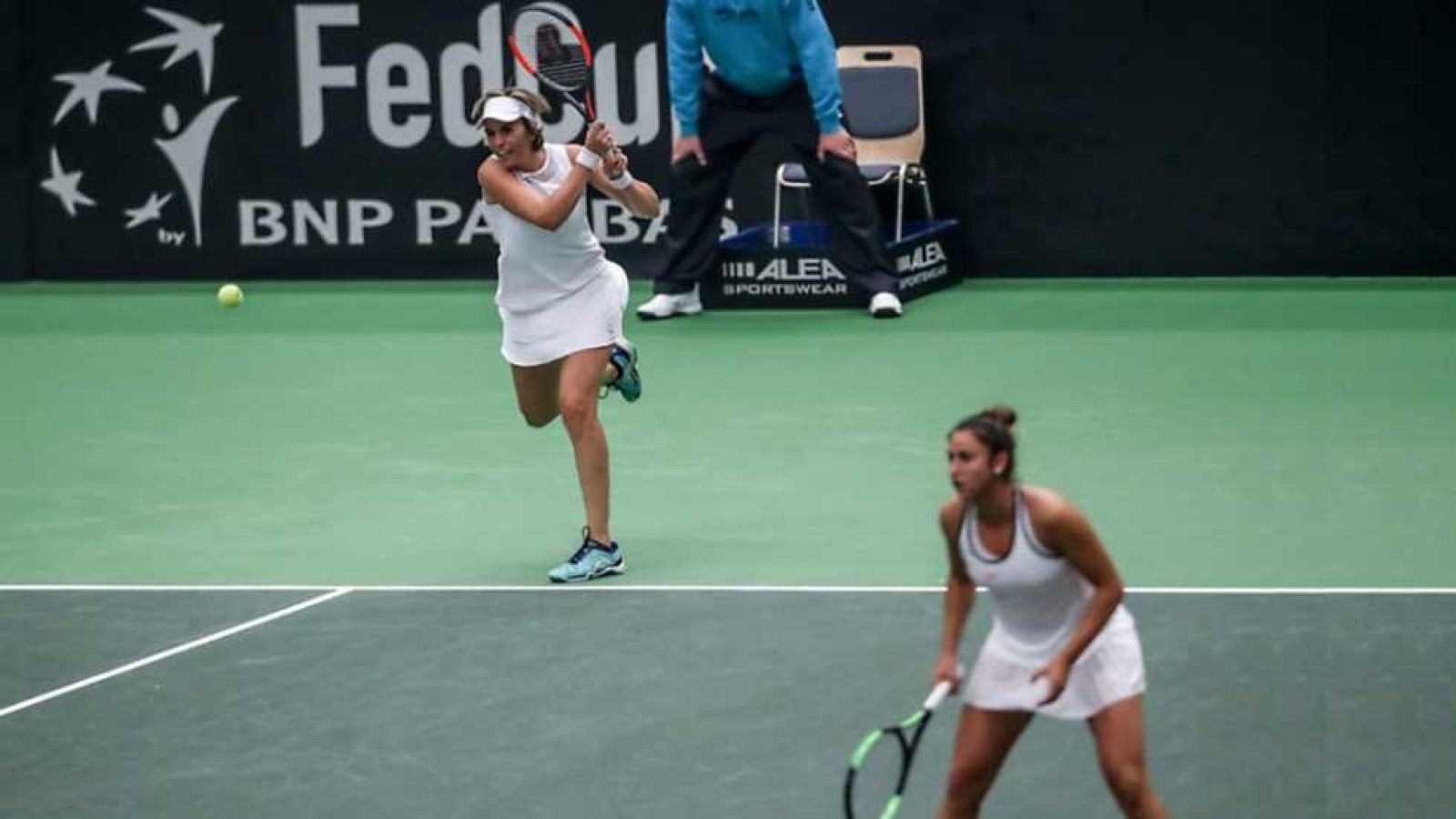Tenis - Copa Federación 1ª Ronda Rep. Checa-España: partido dobles - ver ahora