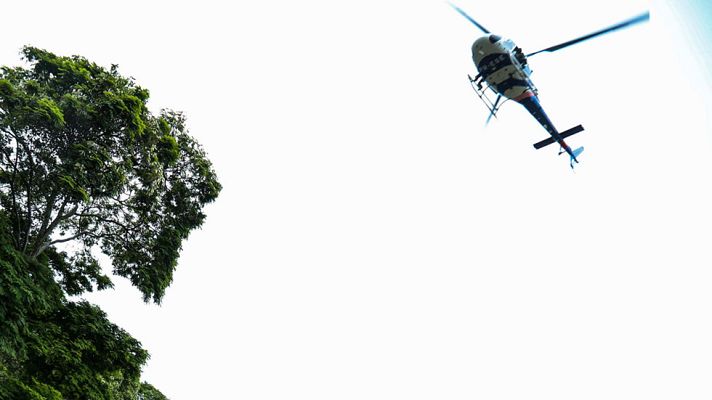 Telediario 1 - La unidad aérea de los mossos controla desde el aire