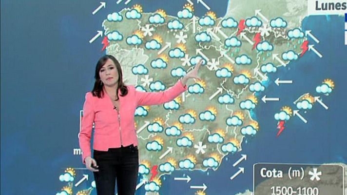 El tiempo - Persisten las llúvias en la península y Baleares