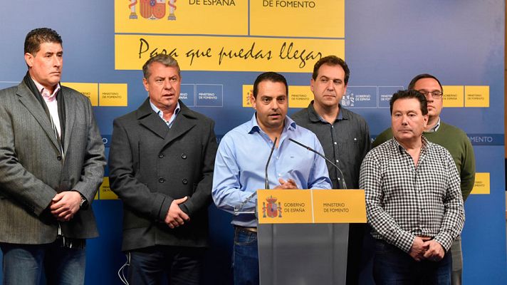 Telediario 1 - La reunión entre Fomento, estibadores y sindicatos se cierra sin acuerdos