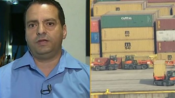  - La coordinadora de estibadores: "El Gobierno va mucho más allá de la sentencia europea"