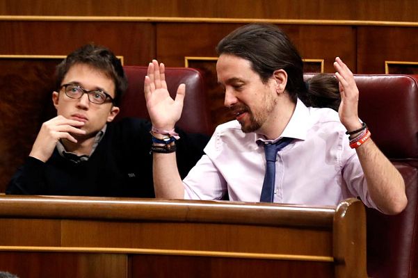 Telediario 1 - Pablo Iglesias tiene varios rifirrafes en el Congreso de los Diputados