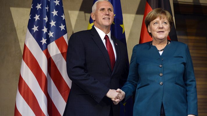 Telediario 1 - "Estados Unidos apoya firmemente a la OTAN"