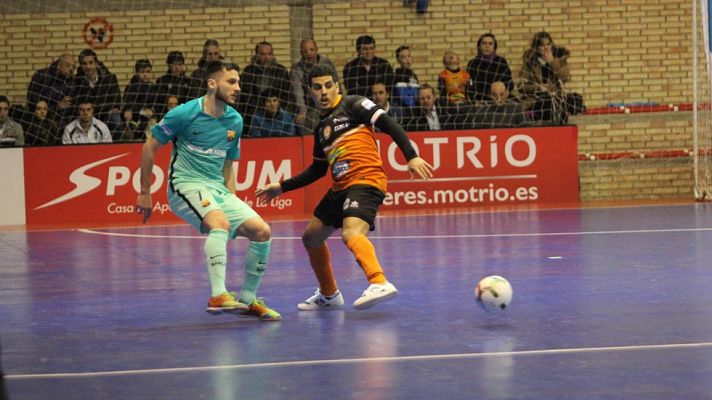  - LNFS, jornada 21. Aspil Ribera Navarra - FC Barcelona 2-3. Resumen