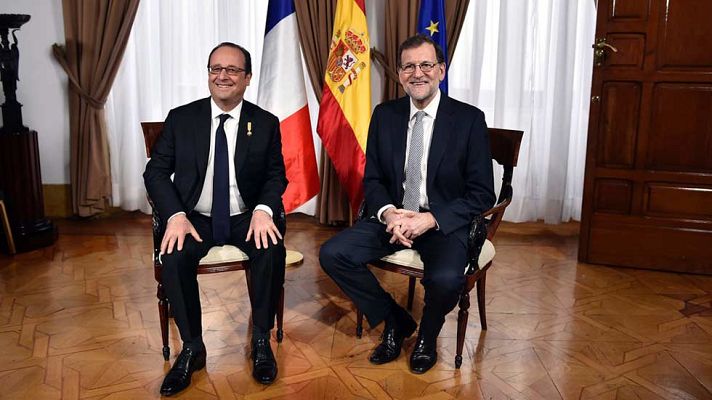Telediario 1 - Hollande invita a Rajoy a una cumbre en Versalles junto a Merkel y Gentiloni