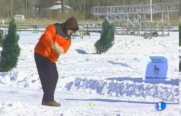  - Snowgolf en un lago congelado