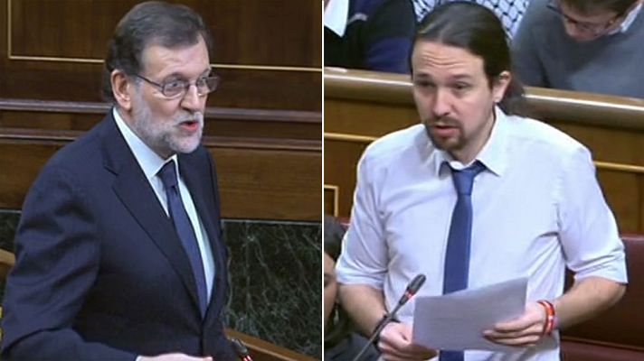 Informativo 24h - Iglesias reprocha a Rajoy los casos de corrupción del PP y el presidente le recrimina que no aporte "soluciones"