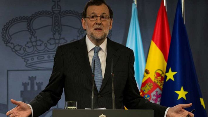 Telediario 1 - Mariano Rajoy pide respetar las decisiones de los tribunales
