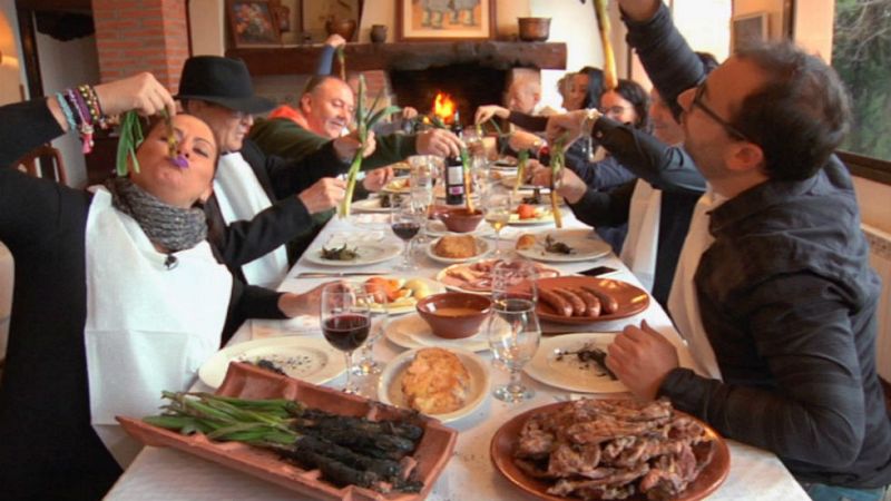 Calçots, en su punto justo