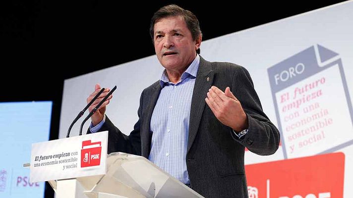 Telediario 1 - El PSOE debate en Madrid las propuestas económicas para el Congreso Federal de junio