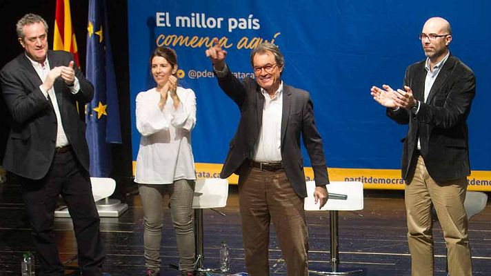 Telediario 1 - Implican por primera vez a Artur Mas en el sumario del caso del 3%